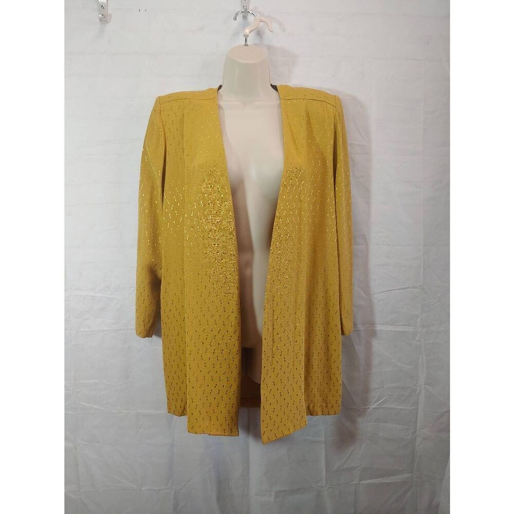 S & S Collection Vintage Women's Size Small Gold Open Blazer